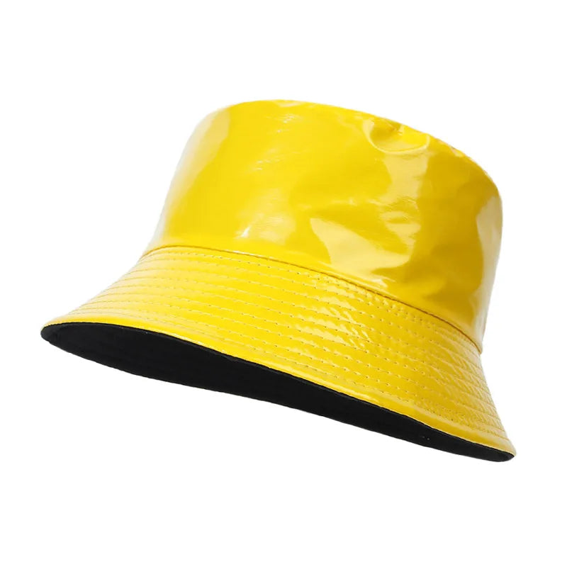 Sterling™ Reversible Leather Bucket Hat Waterproof Adjustable Fit