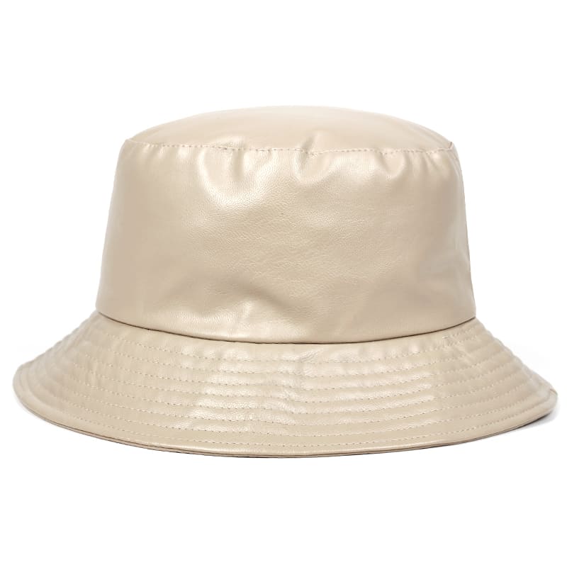 Sterling™ Waterproof Vegan Leather Bucket Hat Rain Brim