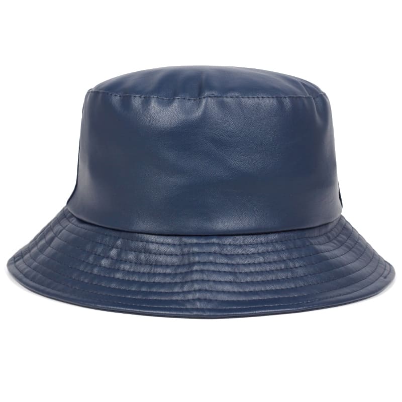 Sterling™ Waterproof Vegan Leather Bucket Hat Rain Brim