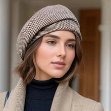 Sterling Cozy Soft-touch Beret™ Soft Knit Checkered Edge