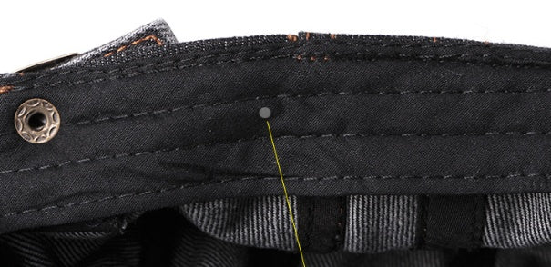 Sterling Vintage Washed™ Cheesecutter Flat Cap Denim Stitch Detail
