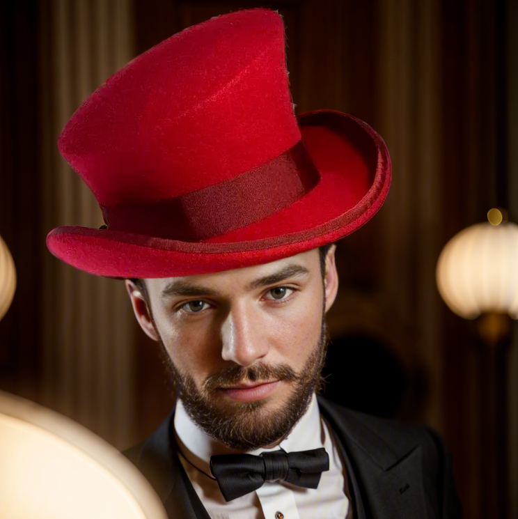 Sterling Asymmetric Top Hat™ 100% Wool Handcrafted Artisan Design