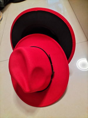 Sterling Aurelia™ Color-Trim Wool-Felt Fedora