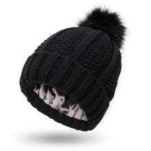 Sterling Élan™ Satin-Lined Wool Pom Beanie