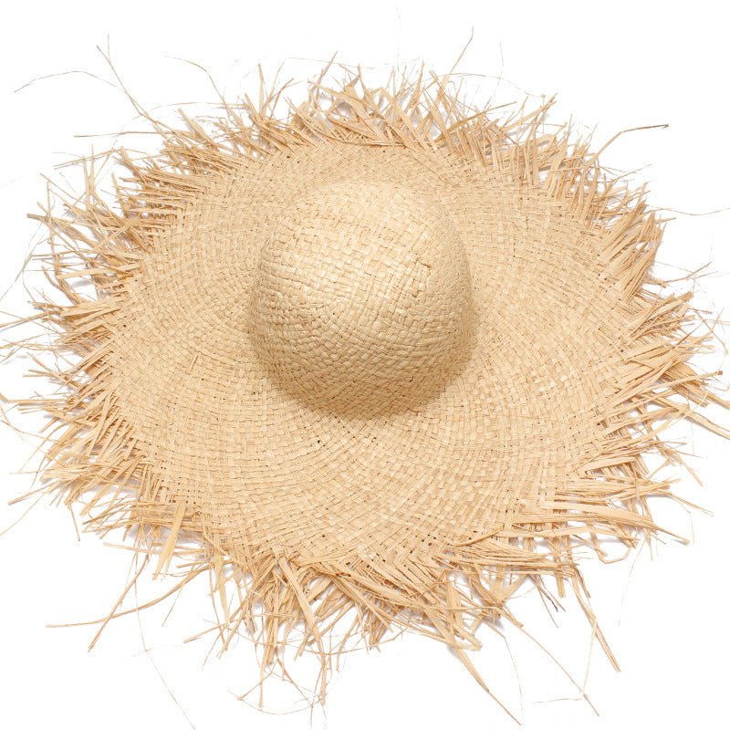 Sterling Beach Straw Hat™ Wide Brim Raffia Textured Weave