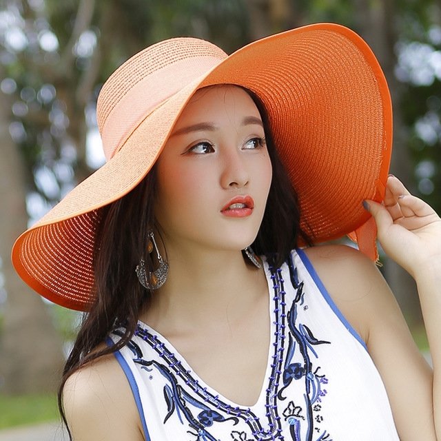 Sterling Beach Sun™ Protection Straw Hat For Women Classic Wide Brim