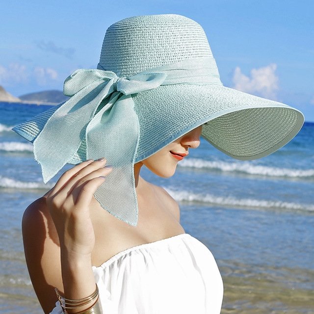 Sterling Beach Sun™ Protection Straw Hat For Women Classic Wide Brim