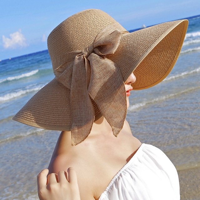 Sterling Beach Sun™ Protection Straw Hat For Women Classic Wide Brim