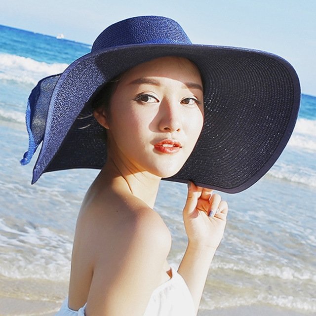 Sterling Beach Sun™ Protection Straw Hat For Women Classic Wide Brim