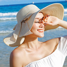 Sterling Beach Sun™ Protection Straw Hat For Women Classic Wide Brim