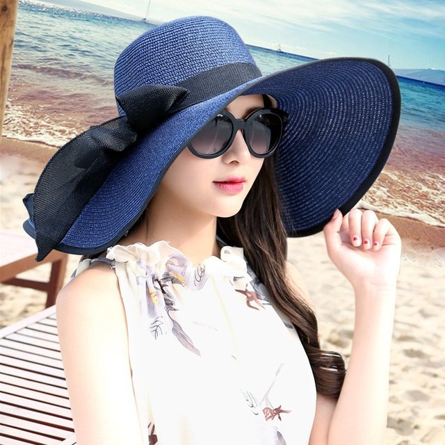 Sterling Beach Sun™ Protection Straw Hat For Women Classic Wide Brim