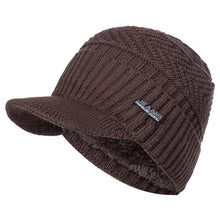 Sterling Fur Lined™ Beanie Visor Knit Cap Plush Ear Coverage