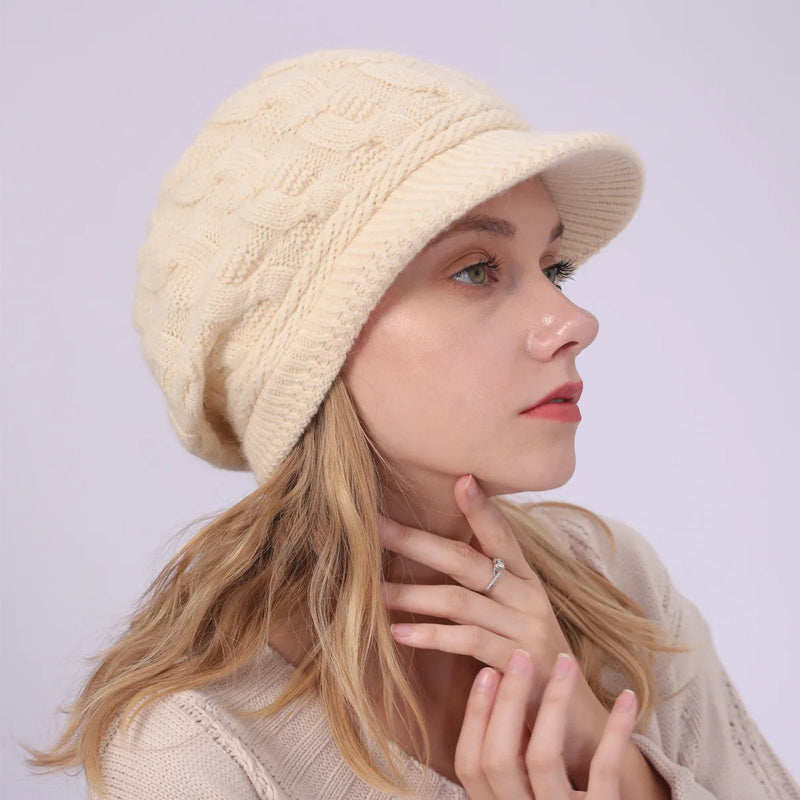 Sterling Cozy Fried Twist Knit Hat™ Soft Beanie Cable Texture