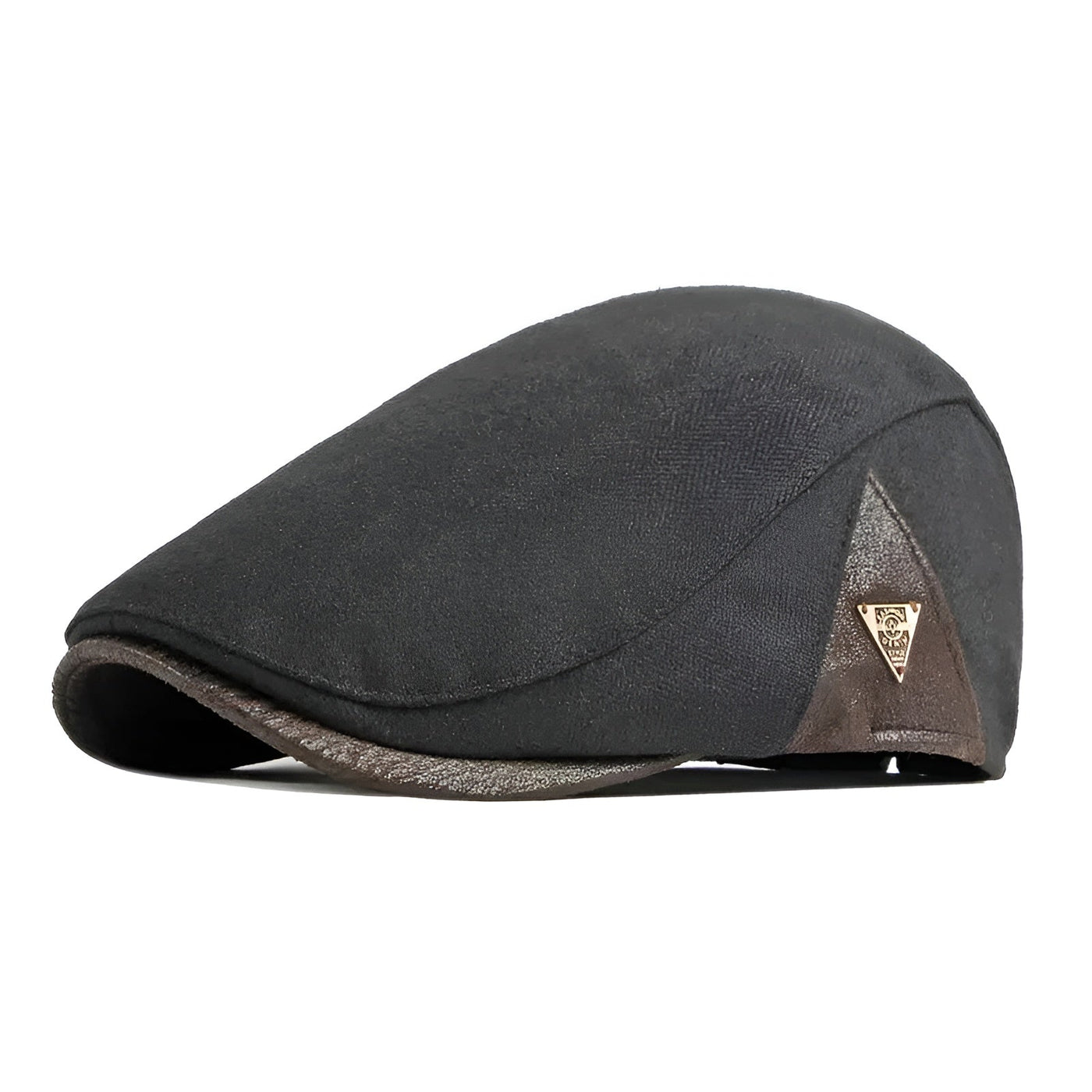 Sterling Retro Beret Flat Cap™ Soft Fabric Short Brim