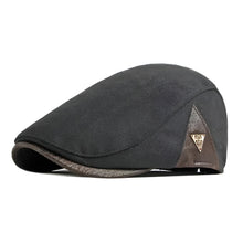 Sterling Retro Beret Flat Cap™ Soft Fabric Short Brim