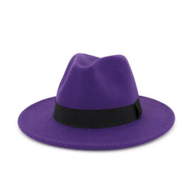 Sterling Black Top Ha Jazz Hat Woolen Hat Fedoras Hat Halo™ Brim