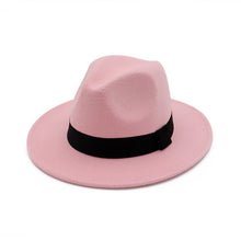 Sterling Black Top Ha Jazz Hat Woolen Hat Fedoras Hat Halo™ Brim