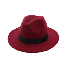Sterling Black Top Ha Jazz Hat Woolen Hat Fedoras Hat Halo™ Brim