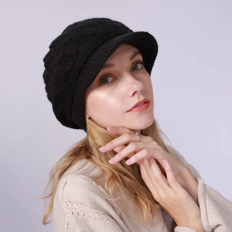 Sterling Cozy Fried Twist Knit Hat™ Soft Beanie Cable Texture