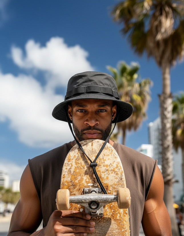 Sterling Bucket Hat™ In Lightweight Technical Polyester Short Brim