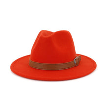 Sterling Classic Wide™ Brim Fedora Hat Elegant British Style Felt Band