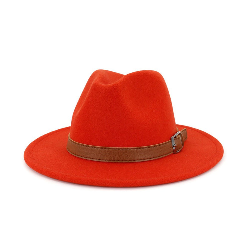 Sterling Classic Wide™ Brim Fedora Hat Elegant British Style Felt Band