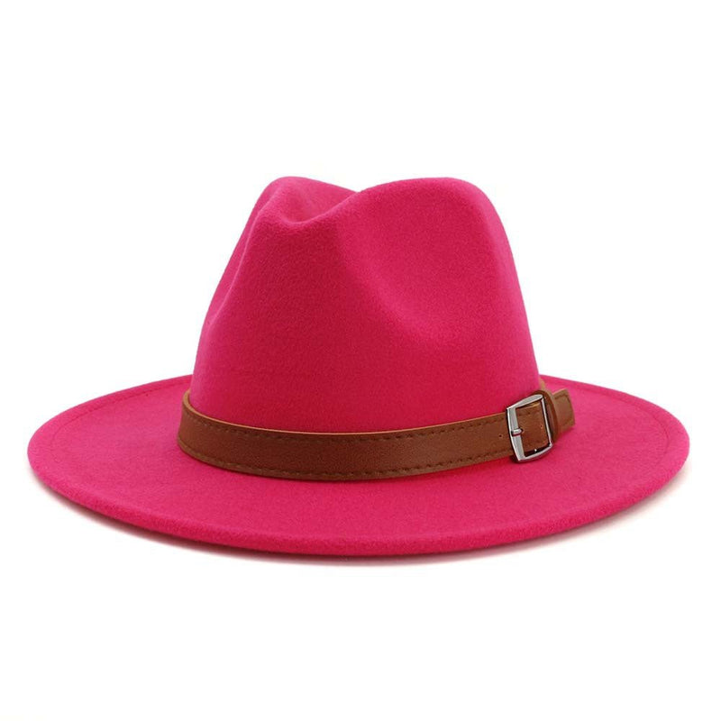 Sterling Classic Wide™ Brim Fedora Hat Elegant British Style Felt Band