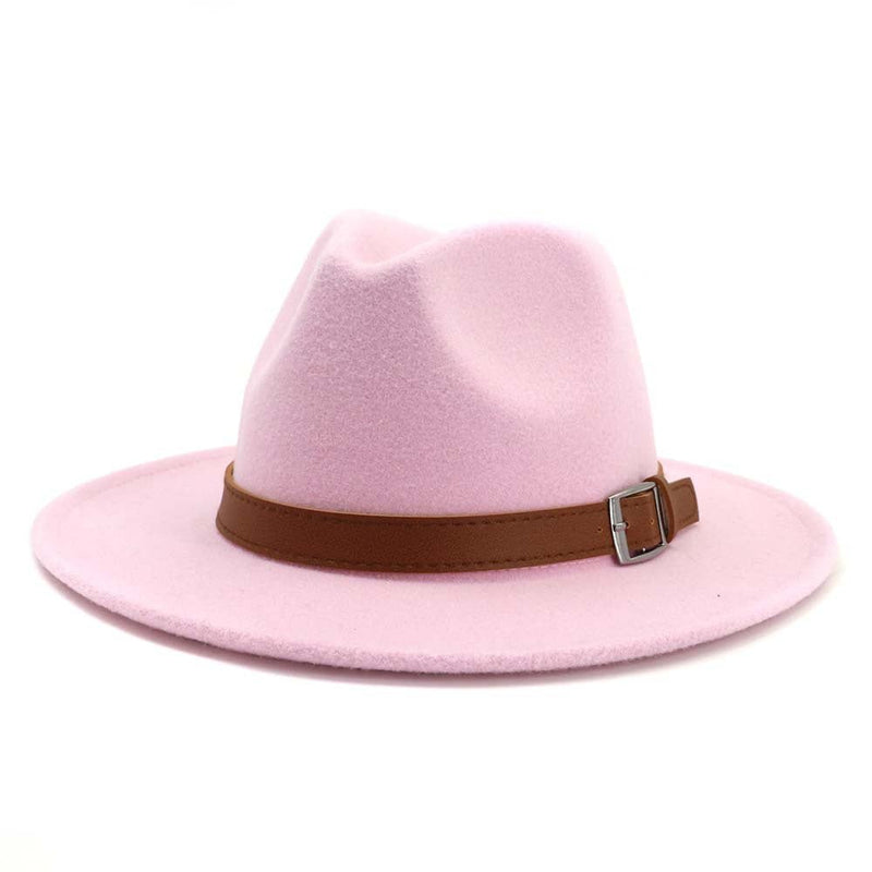 Sterling Classic Wide™ Brim Fedora Hat Elegant British Style Felt Band