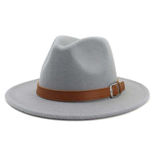 Sterling Classic Wide™ Brim Fedora Hat Elegant British Style Felt Band