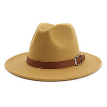 Sterling Classic Wide™ Brim Fedora Hat Elegant British Style Felt Band