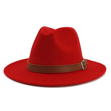 Sterling Classic Wide™ Brim Fedora Hat Elegant British Style Felt Band