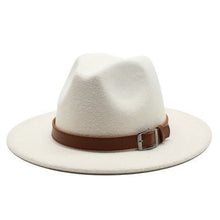 Sterling Classic Wide™ Brim Fedora Hat Elegant British Style Felt Band