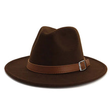 Sterling Classic Wide™ Brim Fedora Hat Elegant British Style Felt Band