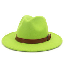 Sterling Classic Wide™ Brim Fedora Hat Elegant British Style Felt Band
