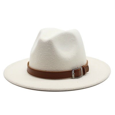 Sterling Classic Wide™ Brim Fedora Hat Elegant British Style Felt Band