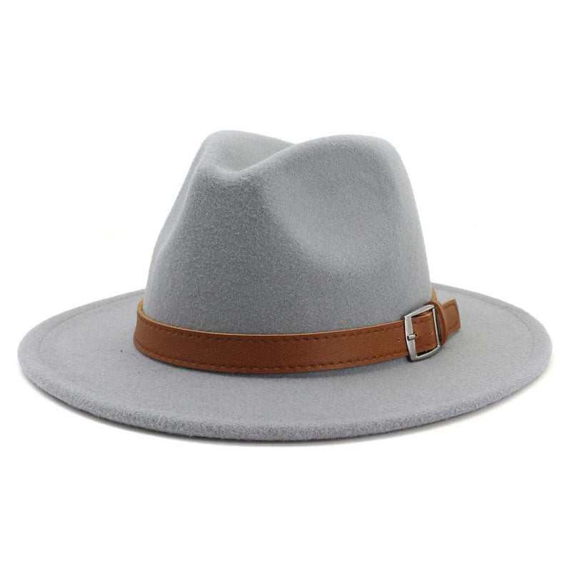 Sterling Classic Wide™ Brim Fedora Hat Elegant British Style Felt Band