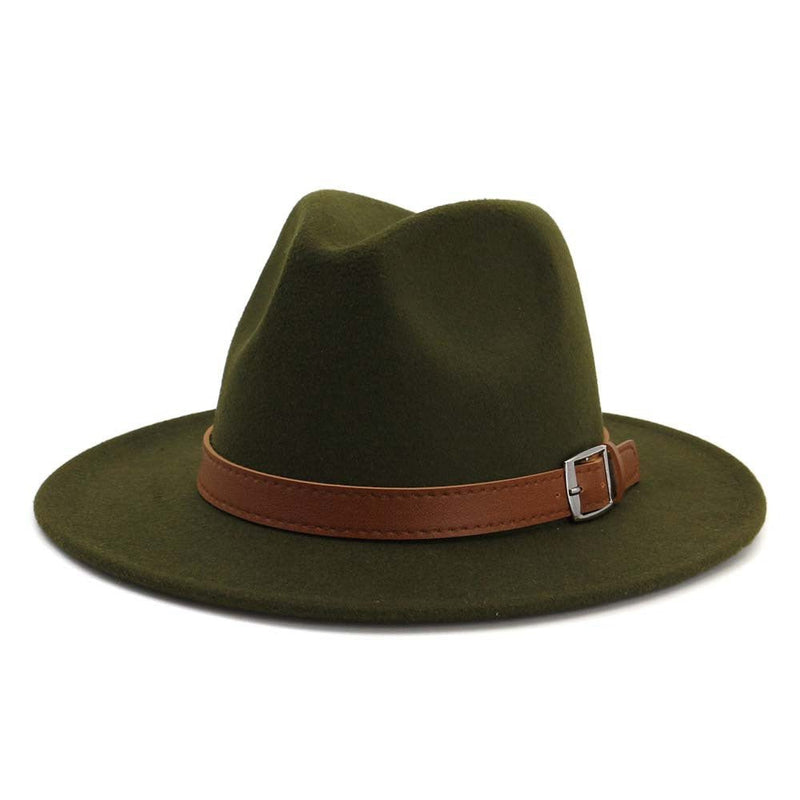 Sterling Classic Wide™ Brim Fedora Hat Elegant British Style Felt Band