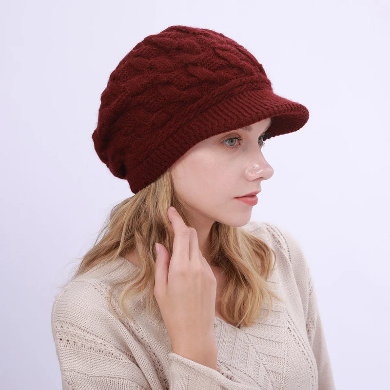 Sterling Cozy Fried Twist Knit Hat™ Soft Beanie Cable Texture