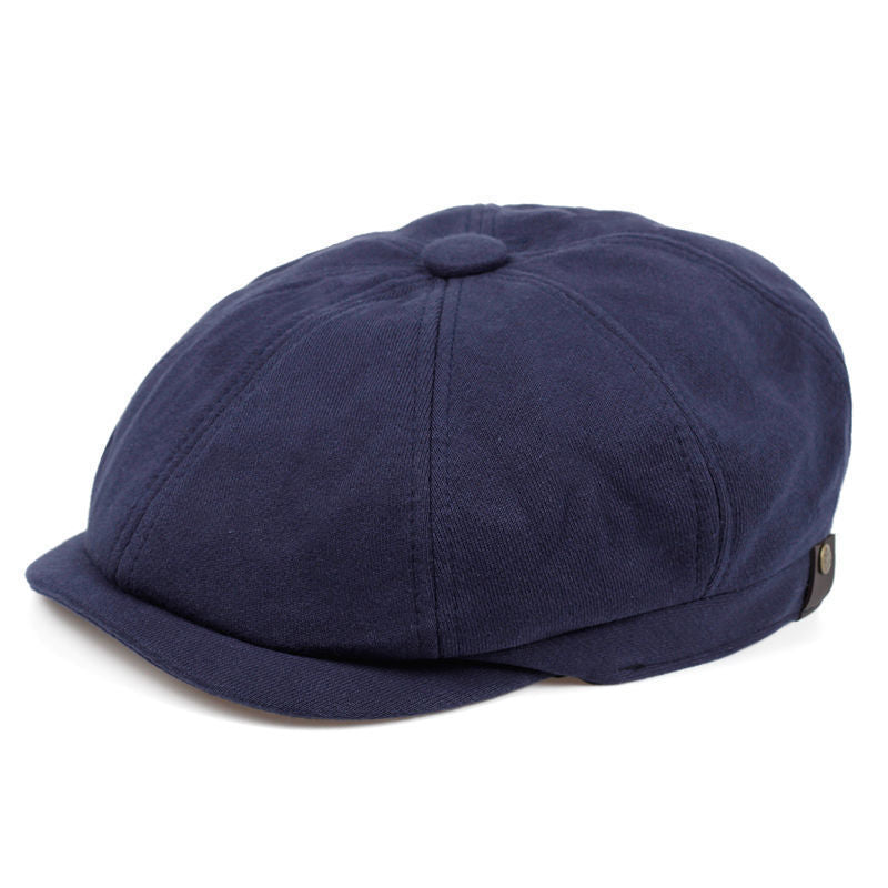 Sterling™ Retro British Octagonal Flat Cap Satin Weave Curling Brim