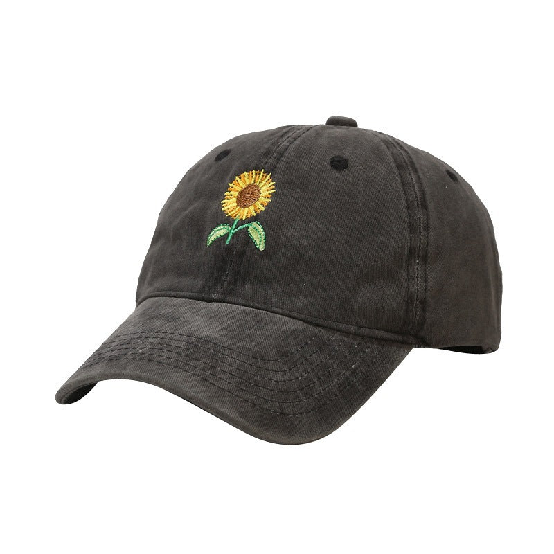 Sterling Vintage Sunflower™ Cap Washed Peaked Outdoor Travel Hat