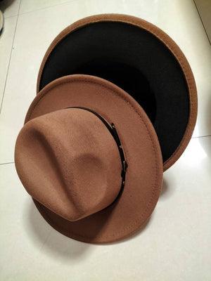 Sterling Aurelia™ Color-Trim Wool-Felt Fedora