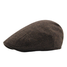 Sterling Herringbone™ Cheesecutter Flat Cap Polyester Curved Brim