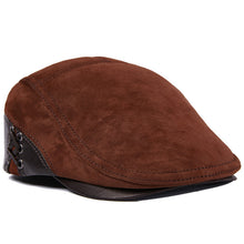 Sterling Leather Cowhide Beret Flat Cap™ Adjustable Back