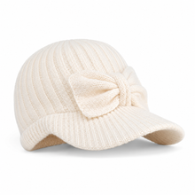 Liora Kids Earflap Cap™ Acrylic Knit Bow Detail