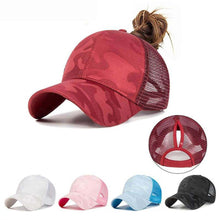 Sterling Ponytail Baseball Cap™ Curved Brim Mesh Back Opening