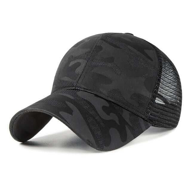 Sterling Ponytail Baseball Cap™ Curved Brim Mesh Back Opening