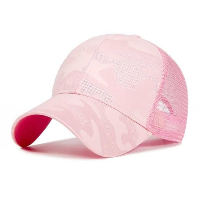 Sterling Ponytail Baseball Cap™ Curved Brim Mesh Back Opening
