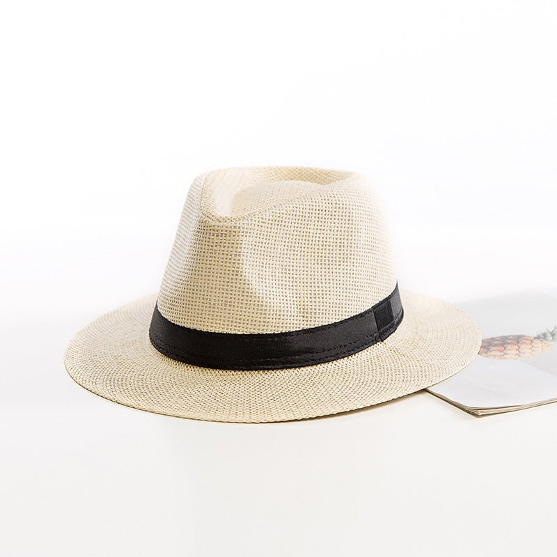 Sterling Casual Jazz Beach™ Straw Hat Fedora Paper Straw Woven Band