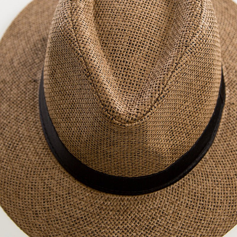 Sterling Casual Jazz Beach™ Straw Hat Fedora Paper Straw Woven Band