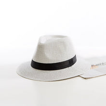 Sterling Casual Jazz Beach™ Straw Hat Fedora Paper Straw Woven Band